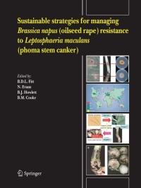 表紙画像: Sustainable strategies for managing Brassica napus (oilseed rape) resistance to Leptosphaeria maculans (phoma stem canker) 1st edition 9781402045240