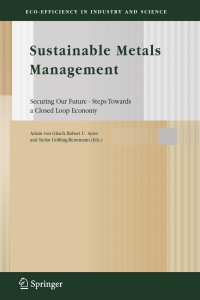 Cover image: Sustainable Metals Management 1st edition 9781402040078
