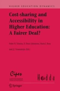 Titelbild: Cost-sharing and Accessibility in Higher Education: A Fairer Deal? 1st edition 9781402046599