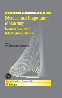 表紙画像: Education and Postponement of Maternity 1st edition 9781402047152