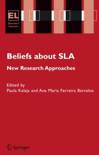 Imagen de portada: Beliefs About SLA 1st edition 9781402047503