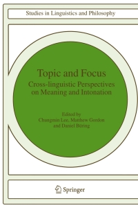 Omslagafbeelding: Topic and Focus 1st edition 9781402047954