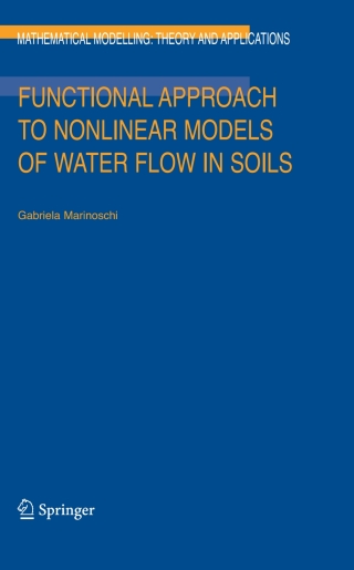 Imagen de portada: Functional Approach to Nonlinear Models of Water Flow in Soils 9781402048791