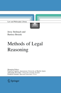 Cover image: Methods of Legal Reasoning 9781402049361