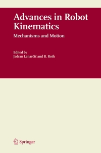Cover image: Advances in Robot Kinematics 1st edition 9781402049408