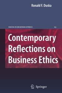 Immagine di copertina: Contemporary Reflections on Business Ethics 9781402049835