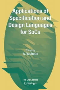 Omslagafbeelding: Applications of Specification and Design Languages for SoCs 1st edition 9781402049972