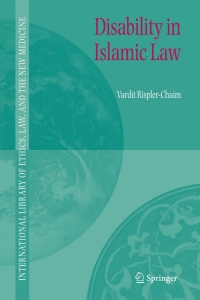 Cover image: Disability in Islamic Law 9781402050510