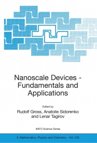 表紙画像: Nanoscale Devices - Fundamentals and Applications 9781402051050