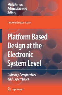 Cover image: Platform Based Design at the Electronic System Level 1st edition 9781402051371