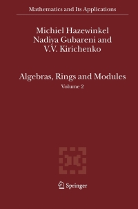 Cover image: Algebras, Rings and Modules 9781402051401