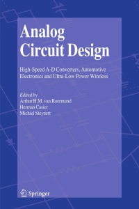 Titelbild: Analog Circuit Design 1st edition 9781402051852