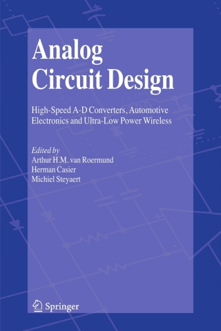 Cover image: Analog Circuit Design 1st edition 9781402051852