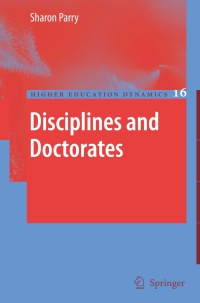 Cover image: Disciplines and Doctorates 9789048173358