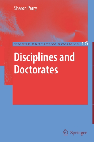 表紙画像: Disciplines and Doctorates 9789048173358
