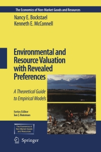 Cover image: Environmental and Resource Valuation with Revealed Preferences 9789048155330