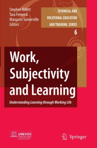 Imagen de portada: Work, Subjectivity and Learning 1st edition 9781402053597