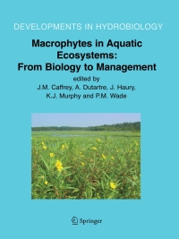 Imagen de portada: Macrophytes in Aquatic Ecosystems: From Biology to Management 1st edition 9781402053894