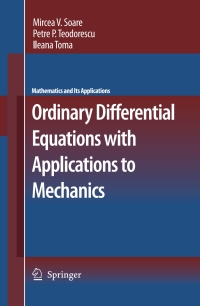 Cover image: Ordinary Differential Equations with Applications to Mechanics 9781402054396