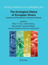 Imagen de portada: The Ecological Status of European Rivers: Evaluation and Intercalibration of Assessment Methods 1st edition 9781402051609