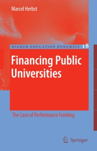 Imagen de portada: Financing Public Universities 9781402055591