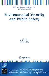Omslagafbeelding: Environmental Security and Public Safety 1st edition 9781402056437
