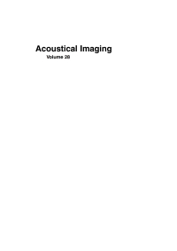 Cover image: Acoustical Imaging 1st edition 9781402057205