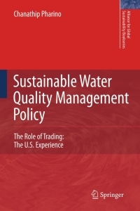 Imagen de portada: Sustainable Water Quality Management Policy 9781402058622