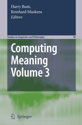 Imagen de portada: Computing Meaning 1st edition 9781402059568