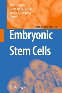 Cover image: Embryonic Stem Cells 1st edition 9781402059827