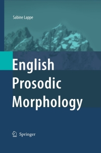 Titelbild: English Prosodic Morphology 9781402060052