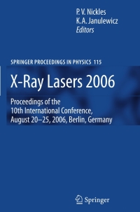 Cover image: X-Ray Lasers 2006 1st edition 9781402060175