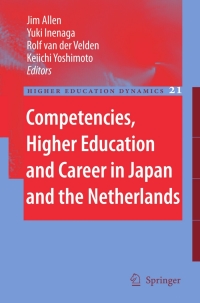 Cover image: Competencies, Higher Education and Career in Japan and the Netherlands 1st edition 9781402060434