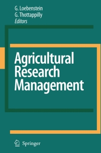 Omslagafbeelding: Agricultural Research Management 1st edition 9781402060564