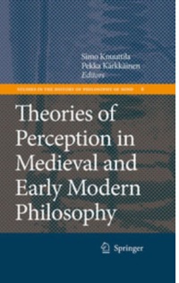 Titelbild: Theories of Perception in Medieval and Early Modern Philosophy 1st edition 9781402061240