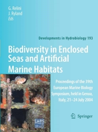 Cover image: Biodiversity in Enclosed Seas and Artificial Marine Habitats 1st edition 9781402061554