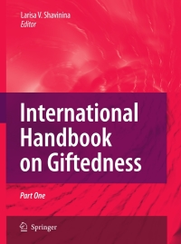 صورة الغلاف: International Handbook on Giftedness 9781402061615