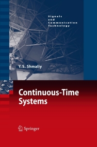 表紙画像: Continuous-Time Systems 9781402062711