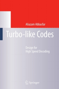 صورة الغلاف: Turbo-like Codes 9781402063909