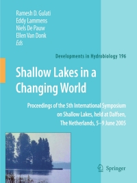 Omslagafbeelding: Shallow Lakes in a Changing World 1st edition 9781402063985