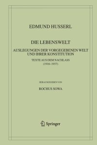 Cover image: Die Lebenswelt 9781402064760