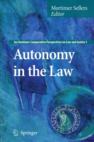 Imagen de portada: Autonomy in the Law 1st edition 9781402064890