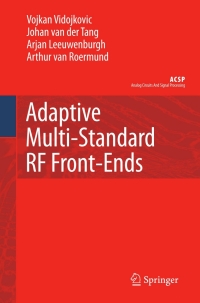 Cover image: Adaptive Multi-Standard RF Front-Ends 9781402065330