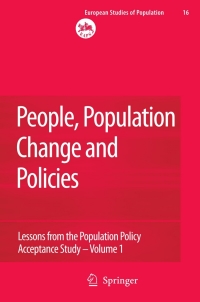 صورة الغلاف: People, Population Change and Policies 1st edition 9781402066085