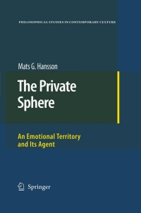Cover image: The Private Sphere 9781402066528