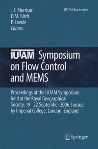 Imagen de portada: IUTAM Symposium on Flow Control and MEMS 1st edition 9781402068577