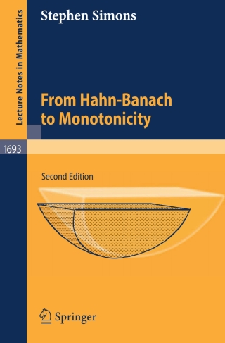 表紙画像: From Hahn-Banach to Monotonicity 2nd edition 9781402069185