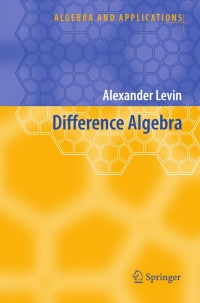 Titelbild: Difference Algebra 9781402069468