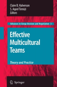 Imagen de portada: Effective Multicultural Teams: Theory and Practice 1st edition 9781402069567