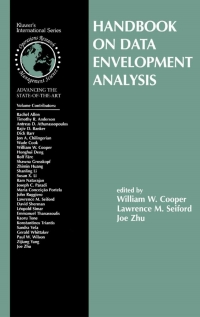 Imagen de portada: Handbook on Data Envelopment Analysis 1st edition 9781402077975